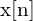 $x[n]$