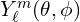 Y_{\ell}^m (\theta, \phi)