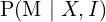 $P(M \mid X, I)$