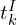 t_{k}^{I}