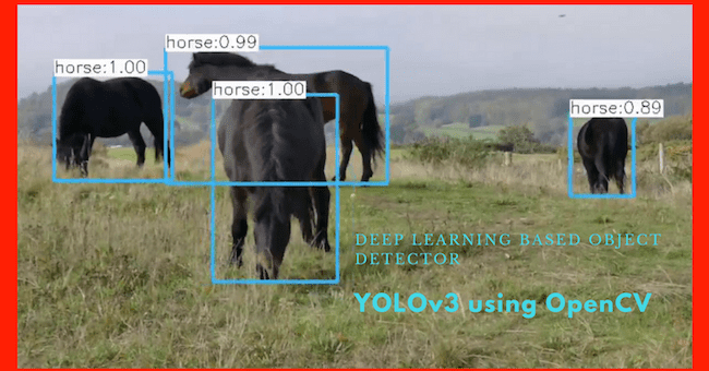 YOLOv3 using OpenCV