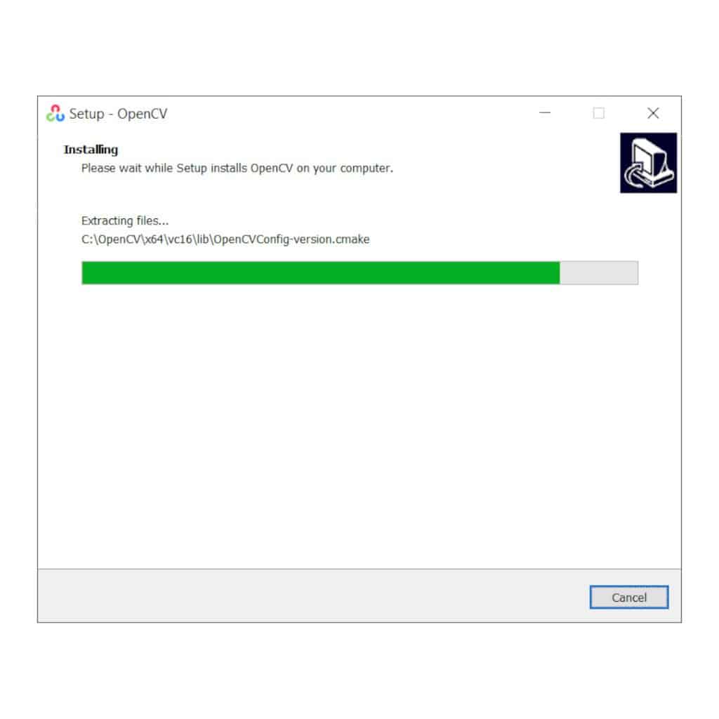 OpenCV Installer Install OpenCV on Windows
