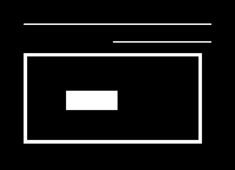 Sample image with straight lines and simple rectangular shapes to visualize and discuss contour hierarchies.