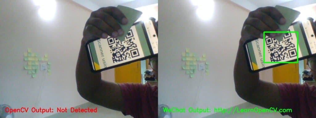 Occluded QR code