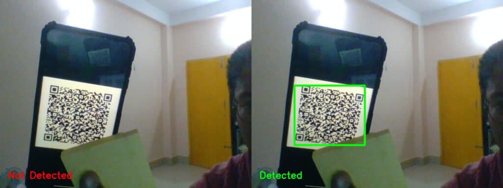 Occluded QR code