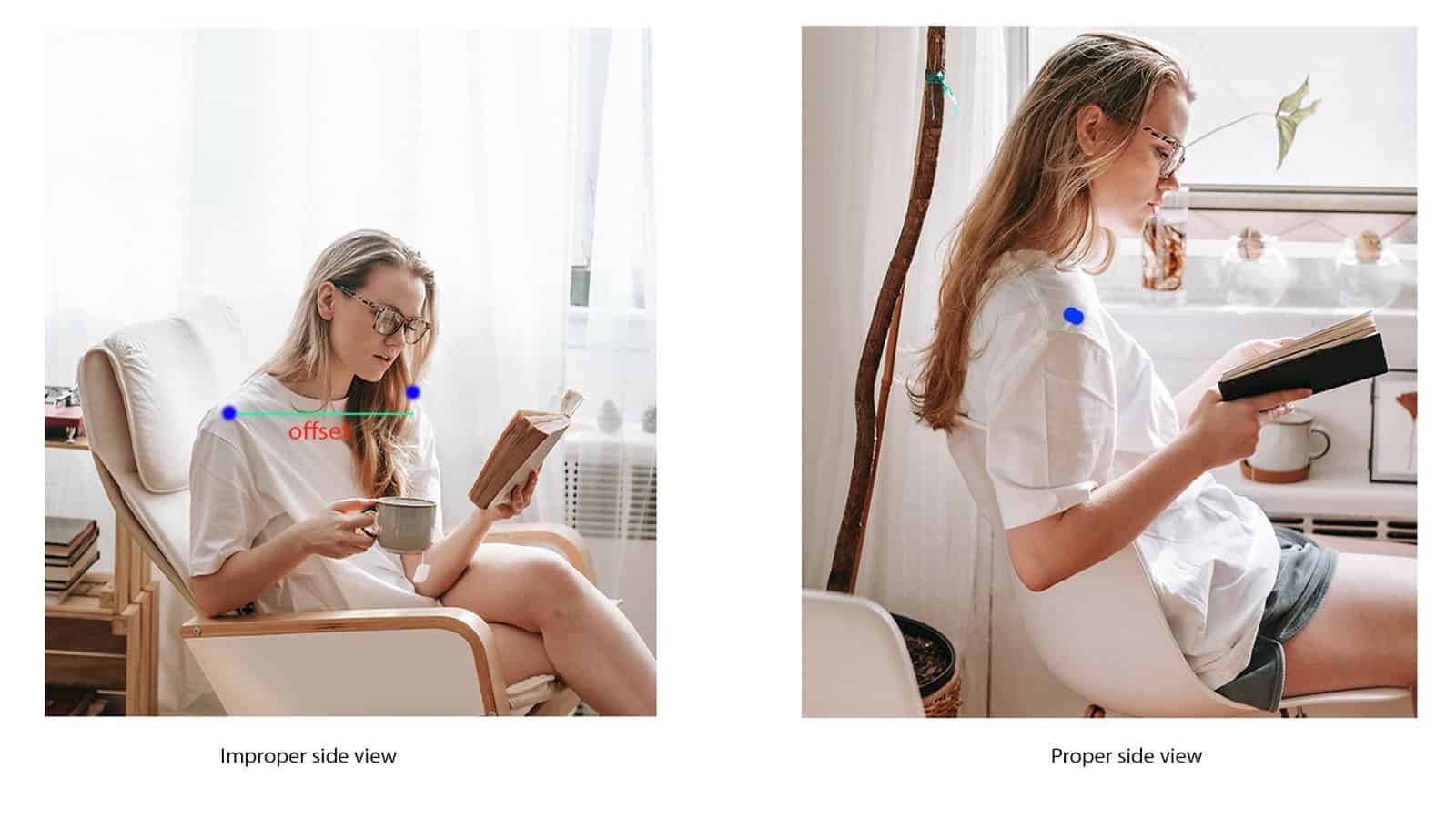 Comparison results of human motion posture contour detection. (a