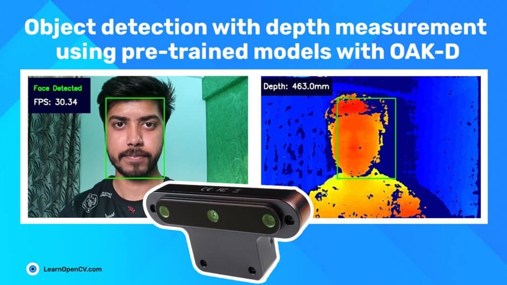 Object detection with depth measurement using pretrained models with OAK D