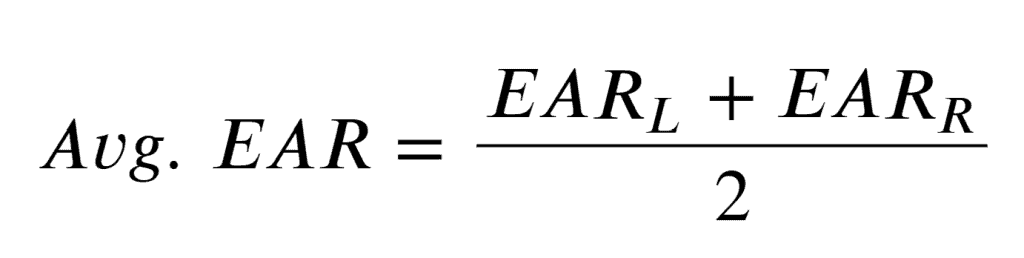 Equation to calculate Average Ear