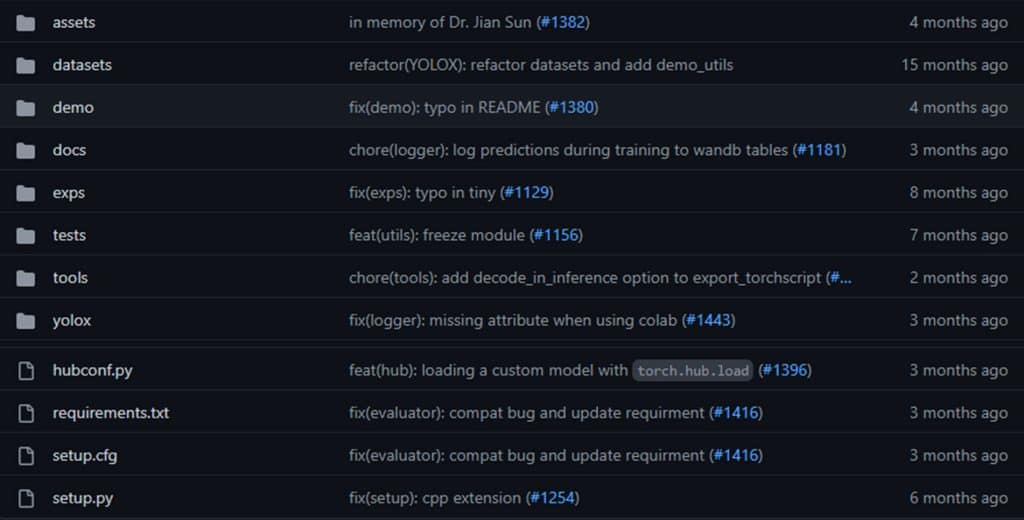 yolox github repository structure