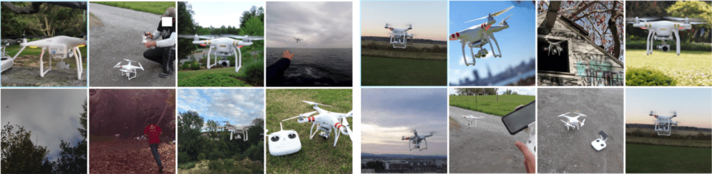 Custom drone dataset example sampe for training YOLOX 