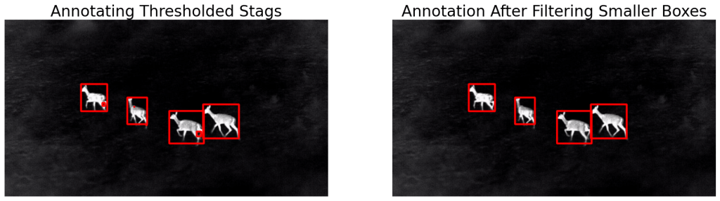 filtering unnecessary boxes using contour analysis