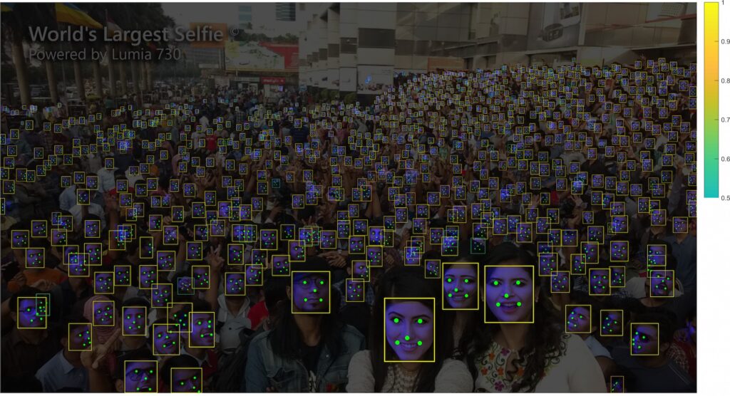 Face Detection example from InSightFace Repository on GitHub