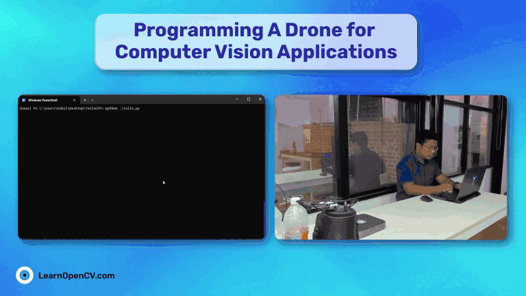 Programming A Drone for Computer Vision Applications