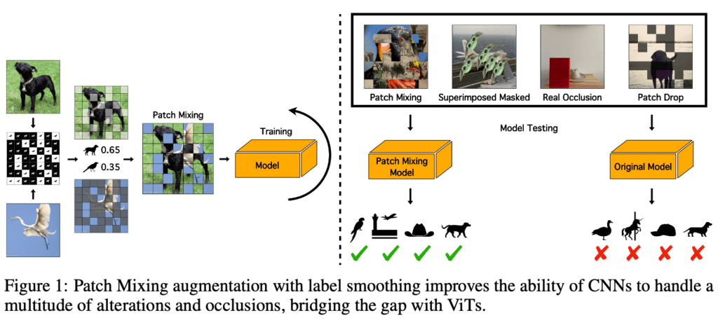 Overview of the patch mixing augmentation proposed by the paper