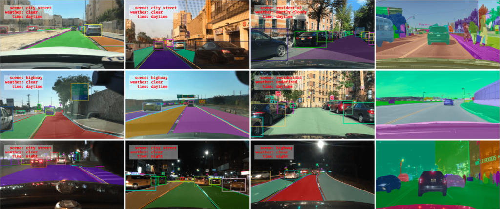 berkeley deep drive dataset for autonomous driving lane detection drivable area traffic signal recognition detection lane detection algorithms