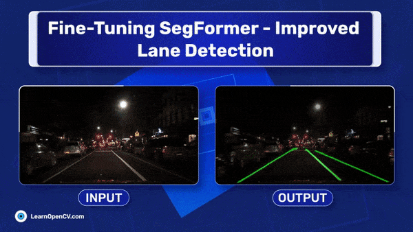 fine tuning segformer huggingface model adas advanced driver assistance systems lane detection segmentation