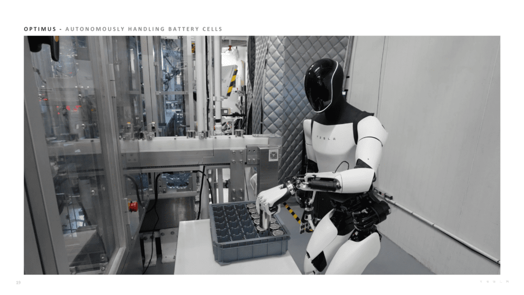 Tesl Optimus Image from Tesla Q10 2023 reports - How do vision language models (VLM) work for document analysis? - Document retrieval using AI 