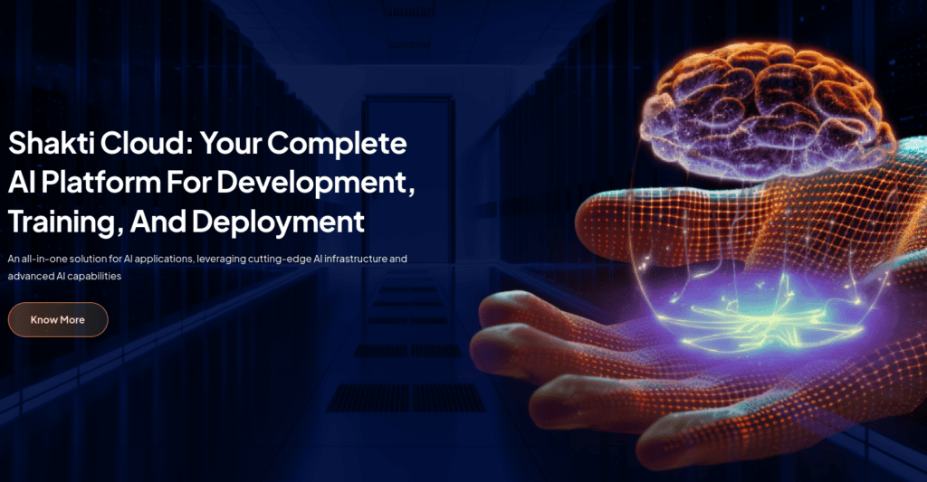 YOTTA Shakti cloud for generative AI training, inference, and deployment.