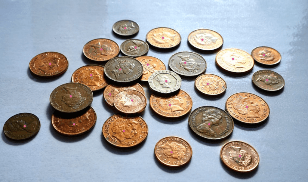 Counting a coins from the England with Molmo Pointing followed by Counting chain of thought process. Very Accurate Results with Molmo-7B-D