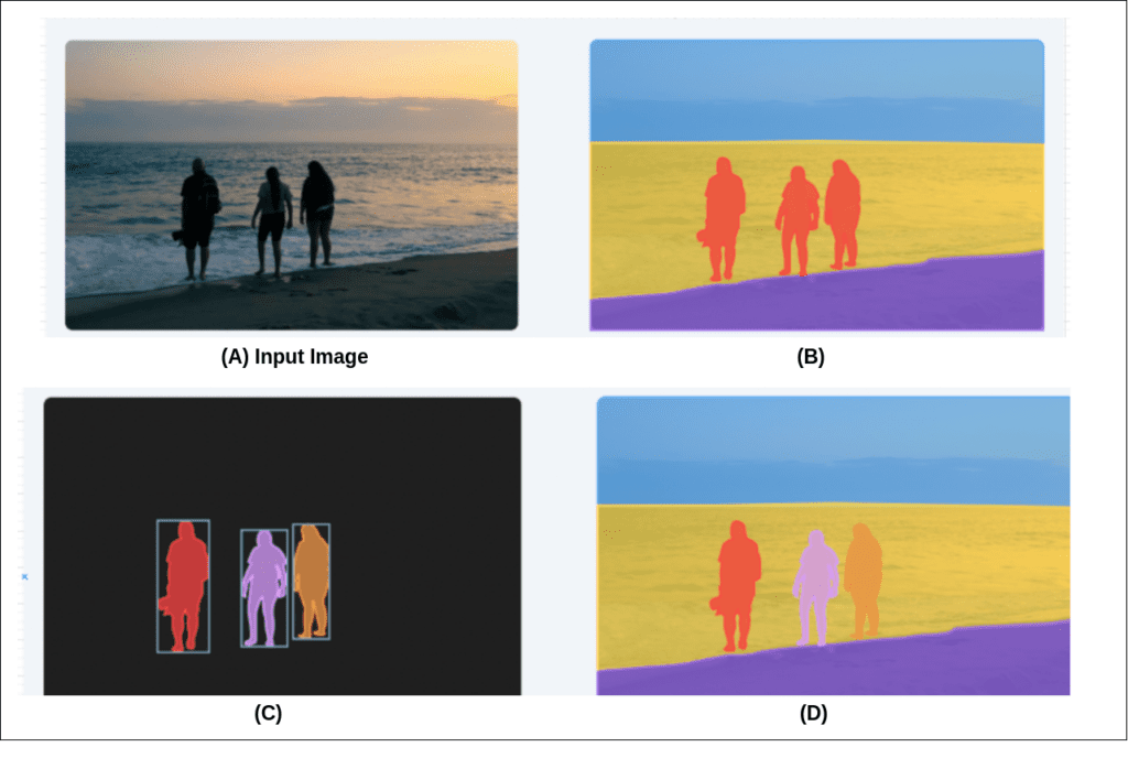 Molmo VLM limitation in reasoning capability where it struggles to understand the different types of segmentation tasks in computer vision