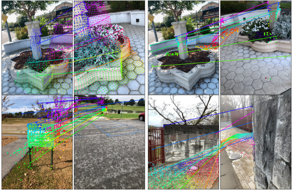 Some of the challenging scenarios where MASt3R works like charm even where there aren't much shared features between images making it the SOTA model on Map-free Visual Localization Dataset
