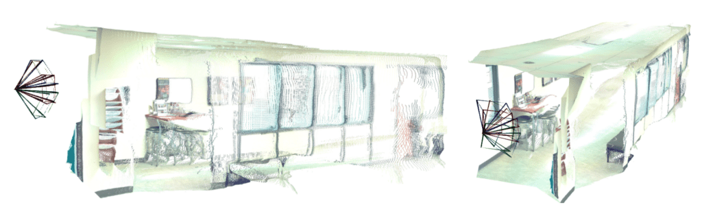 MASt3R-SfM: Reconstruction from six views sharing same optical center i.e. principal point